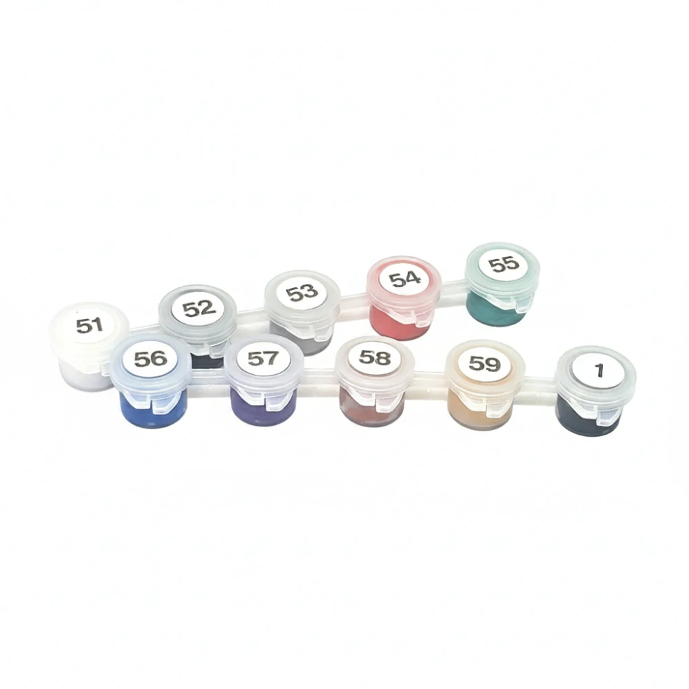 Sada metalických akrylových barev – 10×3 ml