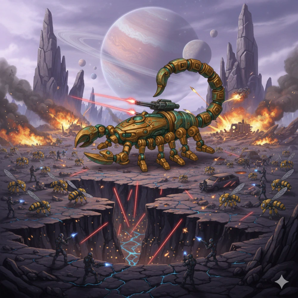 3D omalovánka Scorpion M66