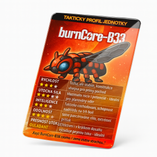 Identifikační karta BurnCore-B33