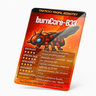 Identifikační karta BurnCore-B33